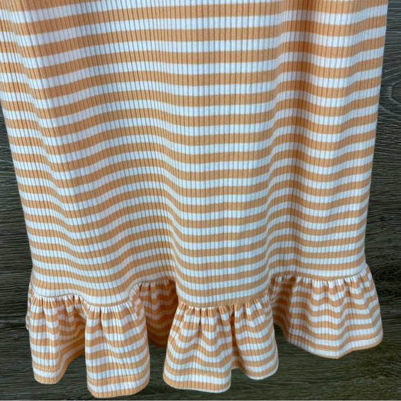 Vero Moda Nordstrom Maria the mini stripe dress coral/ white striped NWT Size M - Picture 4 of 10